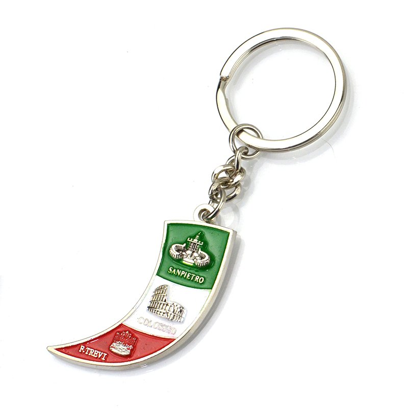 Italia Souvenir Metal Keychain