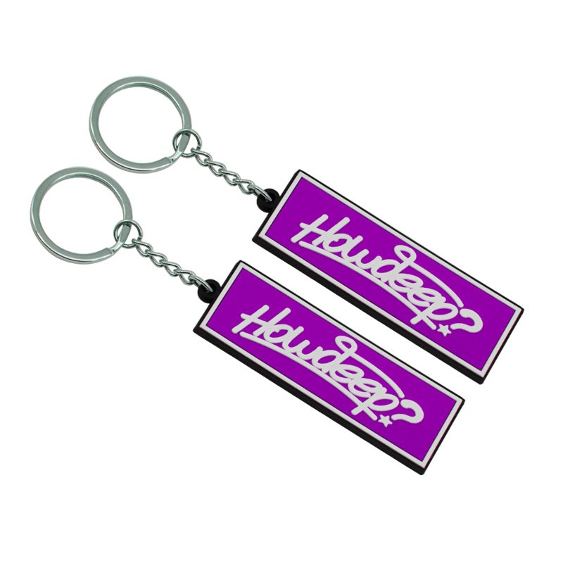 Pvc Rubber Keychain Custom Logo