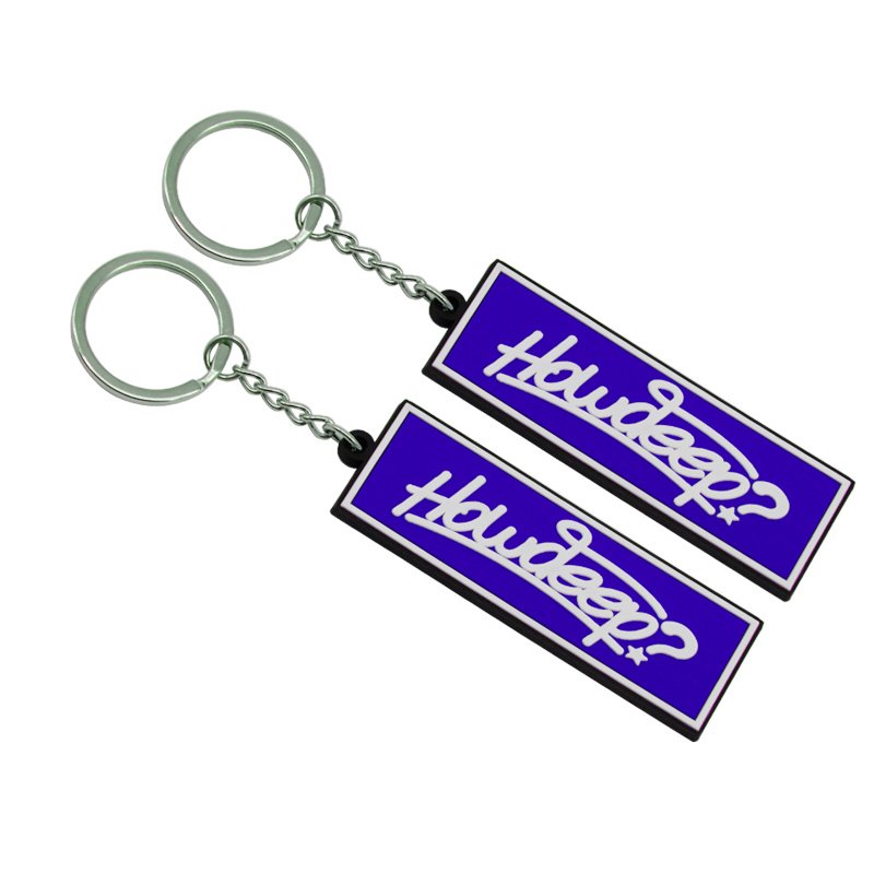 Pvc Rubber Keychain Custom Logo