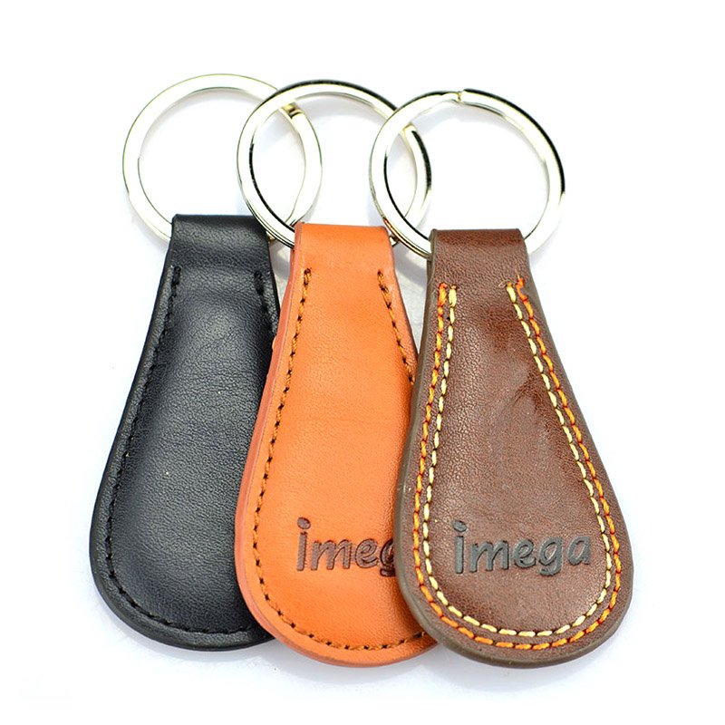 Details about   Vintage Mercury Leather Keychain Key Ring Brown leather back 