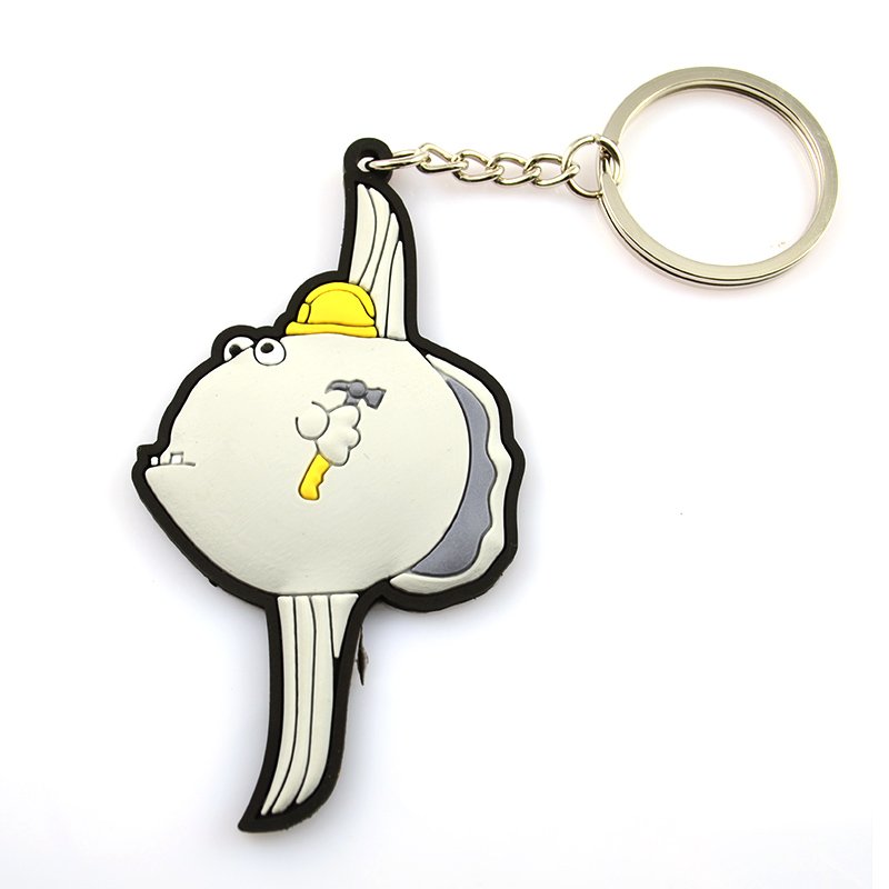 Custom Shaped Keychains Soft Pvc