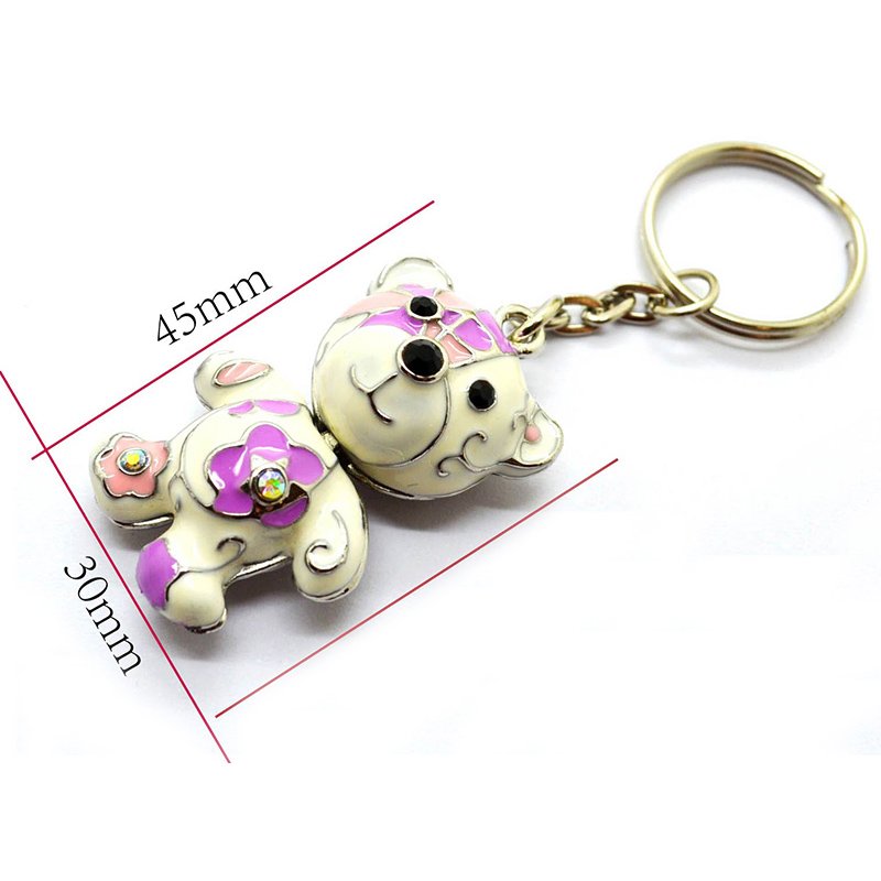 Bear Key Holder Metal 3D Keychain