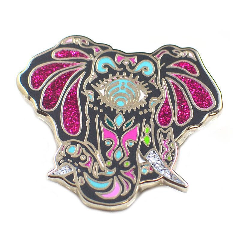 Enamel Pin Custom Glitter Lapel Pin