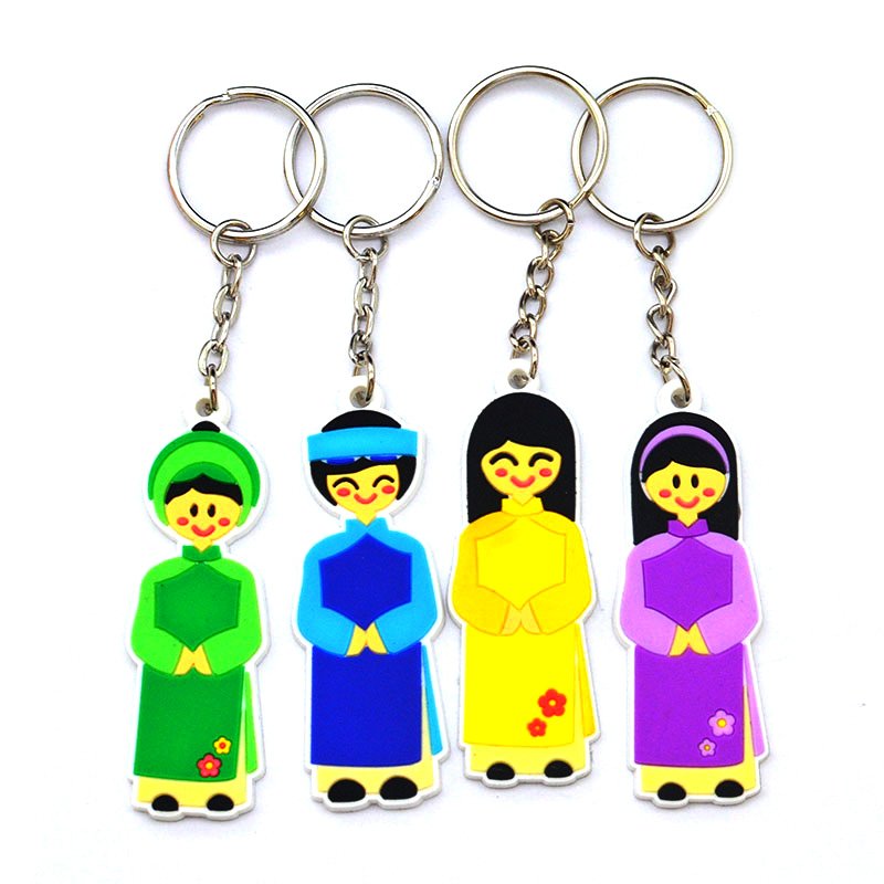 Soft Pvc Baby Doll Keychain Custom