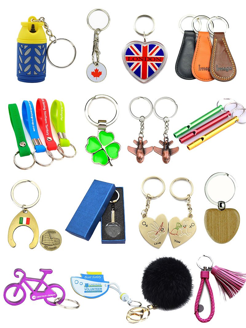 Keychain Keyring Zinc Alloy Gold Plated