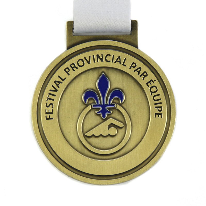 Bowling Medal 2D Metal Bronze Medals