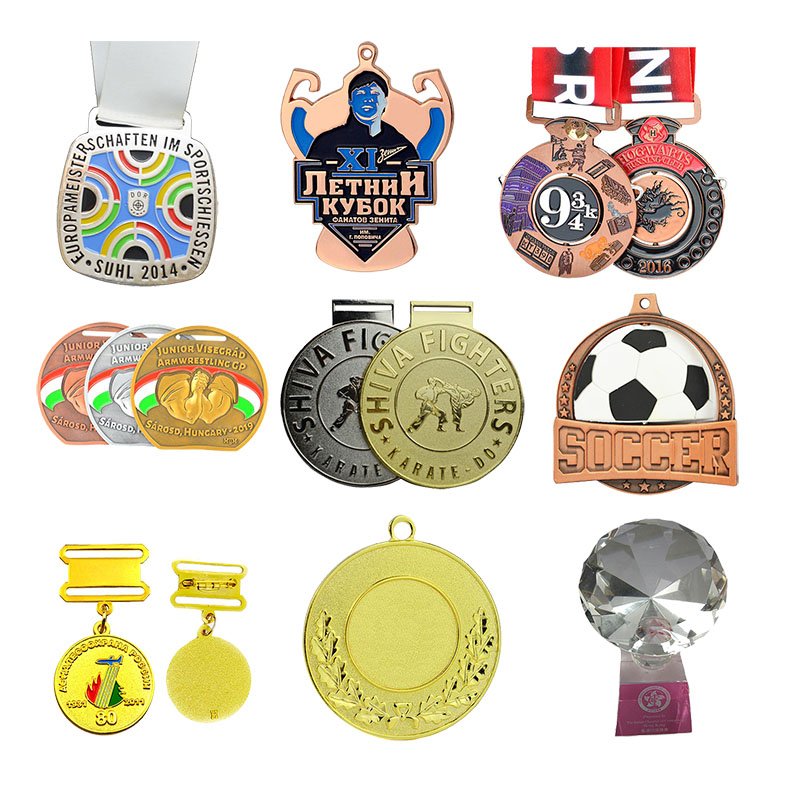 Enamel Medal Football Custom Made Medallion