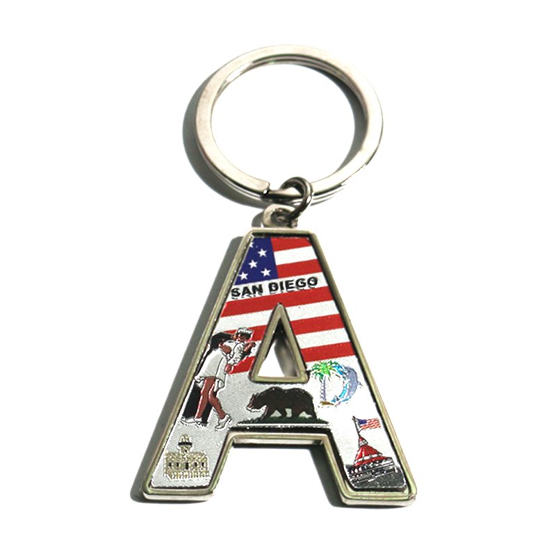 Custom Letter A Keychain Bulk