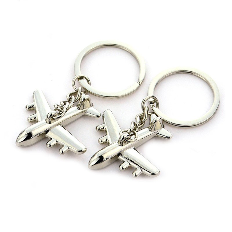 Aircraft Keychain Metal 3D Airplane Key Chains