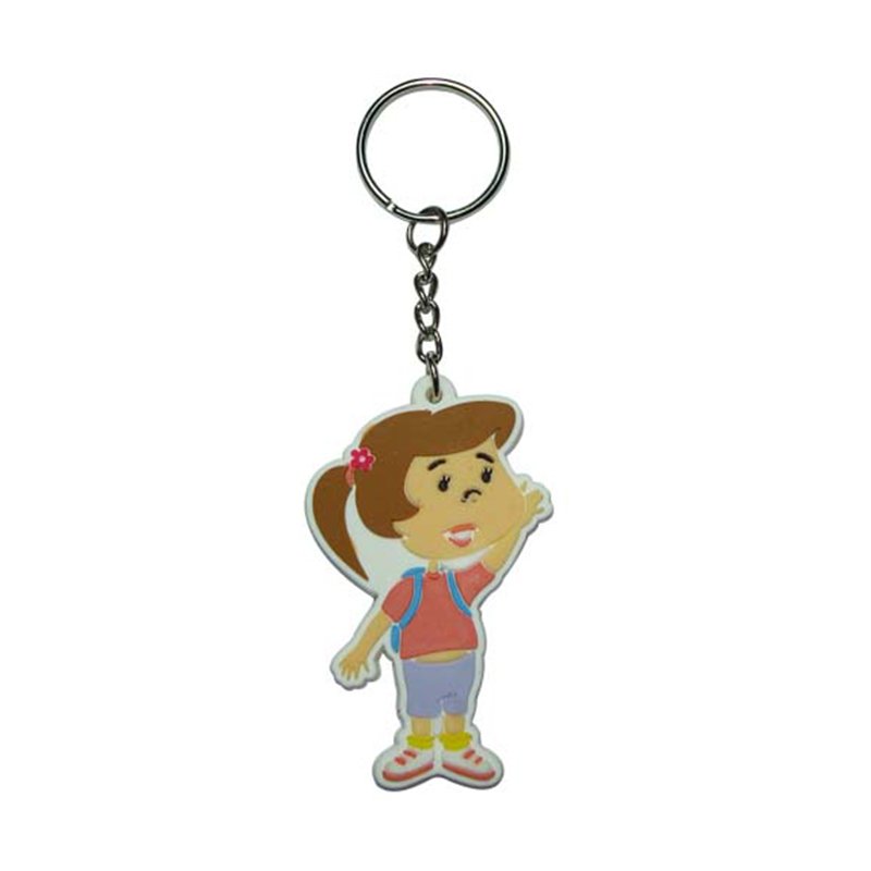 Keychain Girls Pvc Rubber Key Chain