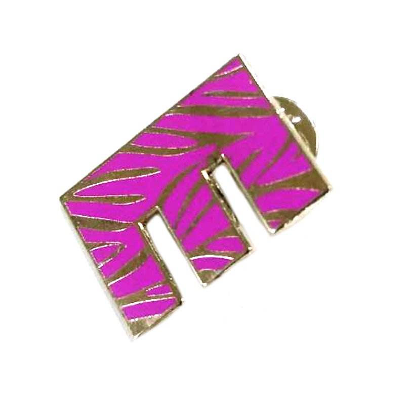 Letter Z Lapel Pin Custom Metal Enamel Pins