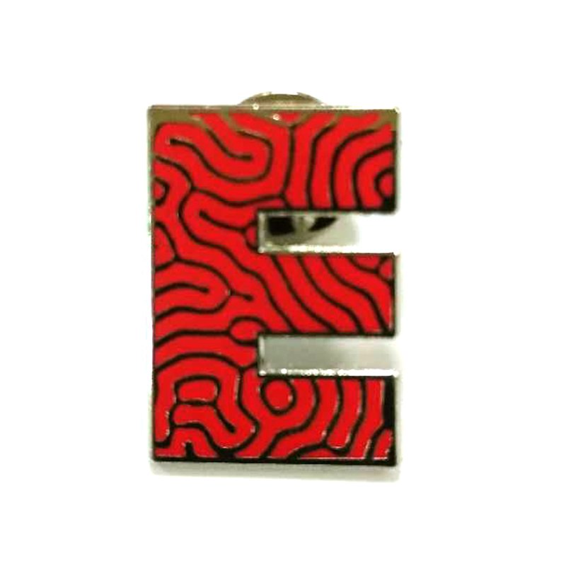 Letter Z Lapel Pin Custom Metal Enamel Pins