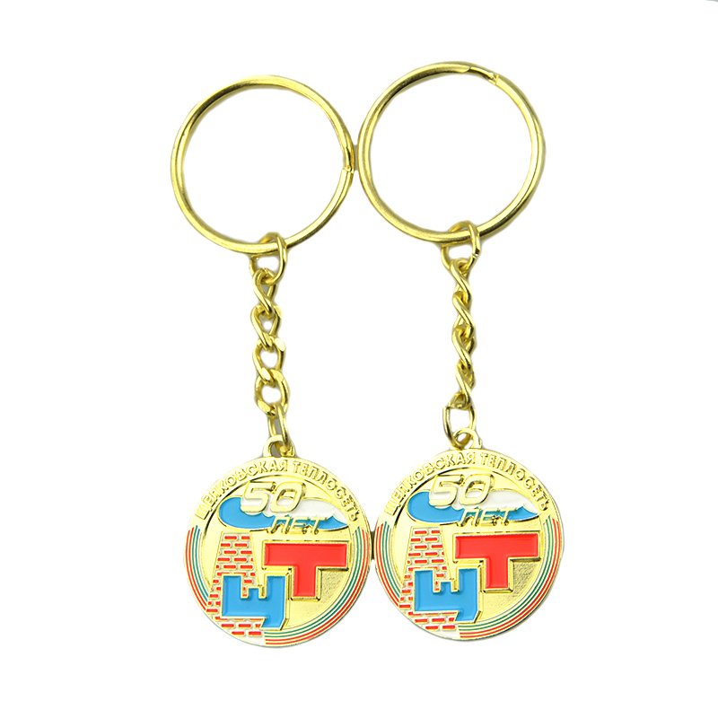 custom hotel keychain metal enamel key chain