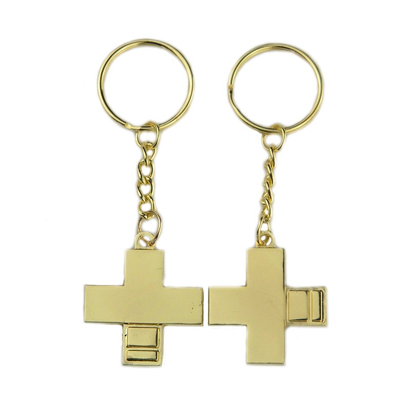 Keychain Keyring Zinc Alloy Gold Plated