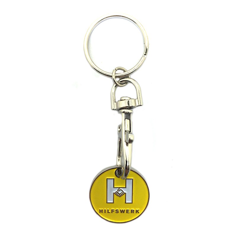 Customizable Keychain Metal Coin Holder Key Chain