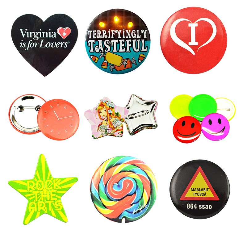 Sublimation Button Pin Custom Tin Button Badge