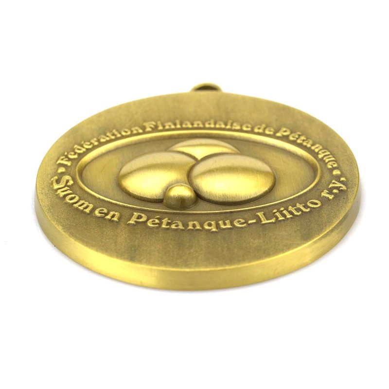 Oem Custom Antique Gold Medal Metal Medallion