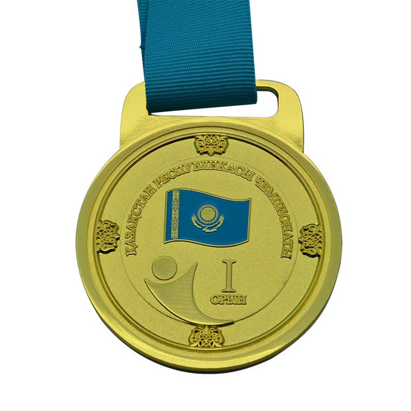 China Metal Medal Custom Bronze Medal With Lanyard