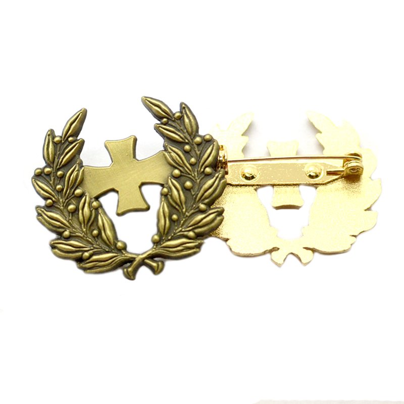 Custom Badges And Pins Metal Plated Bronze