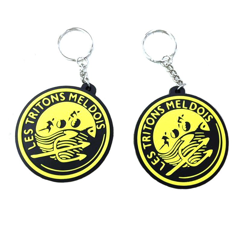 Keyring Rings Soft Pvc Keychain Rubber Key Chains