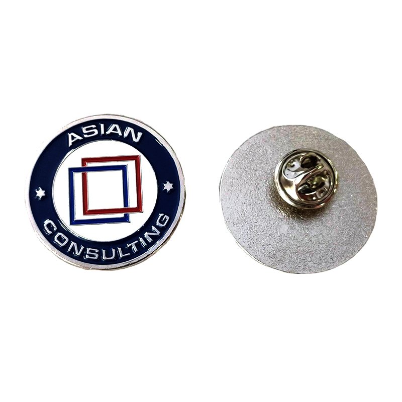 sublimation blank aluminum alloy badge pins metal custom label