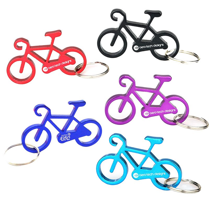 Bike Key Chain Bottle Opener Keychain Aluminum