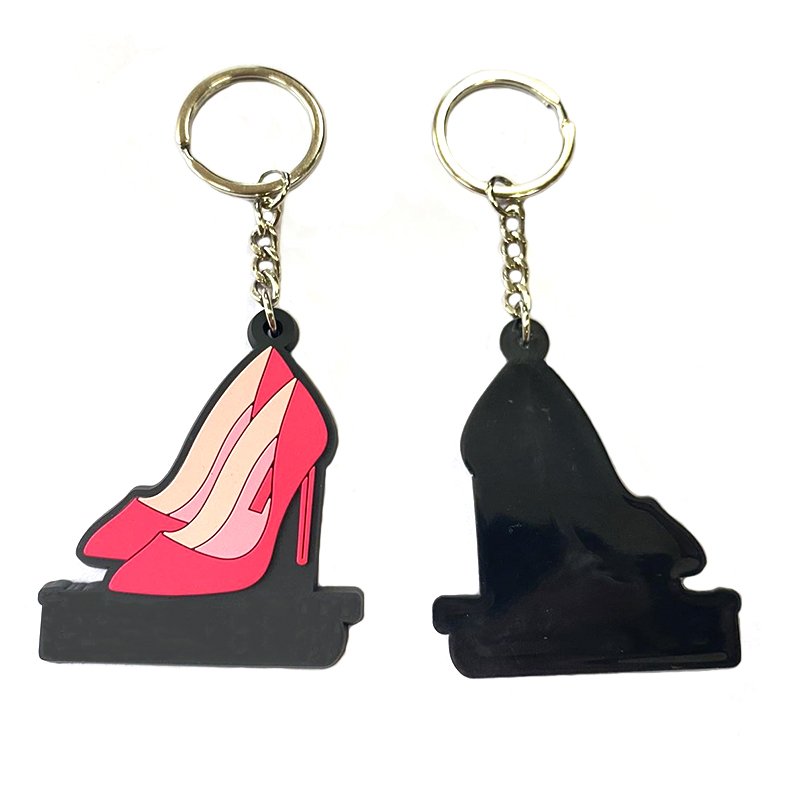 Rubber Keychain Pvc Key Rings For Women