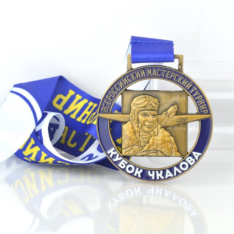Custom Gold Awards Metal Engraved Medal