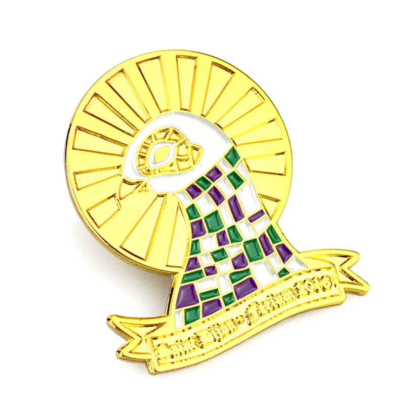 Gold Enamel Pins Custom Metal 3D Lapel Pin