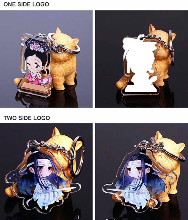 Custom Printed Acrylic Keychains Wholesale Cute Anime Acrylic Charms