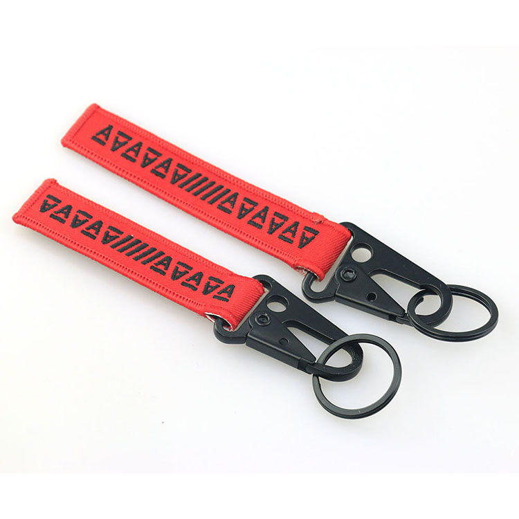 make your own high quality custom embroidery keychain with name