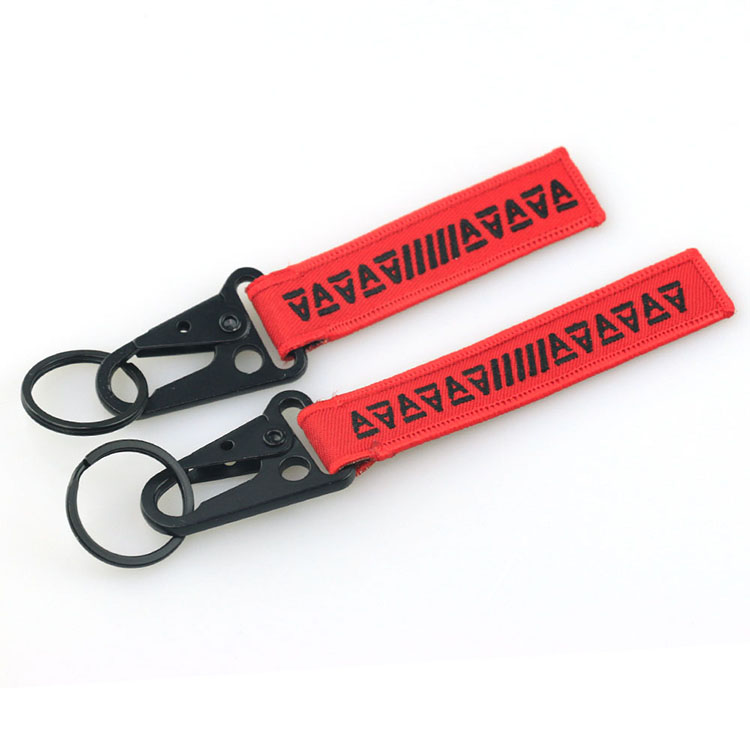 make your own high quality custom embroidery keychain with name