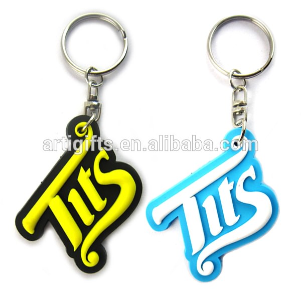 pvc letter keychain