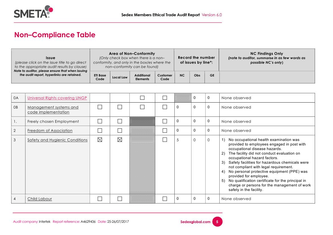 Sedex Members Ethical Trade Audit Report0004