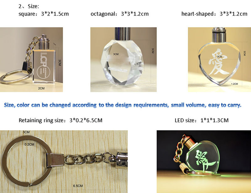 promotion crystal keychain