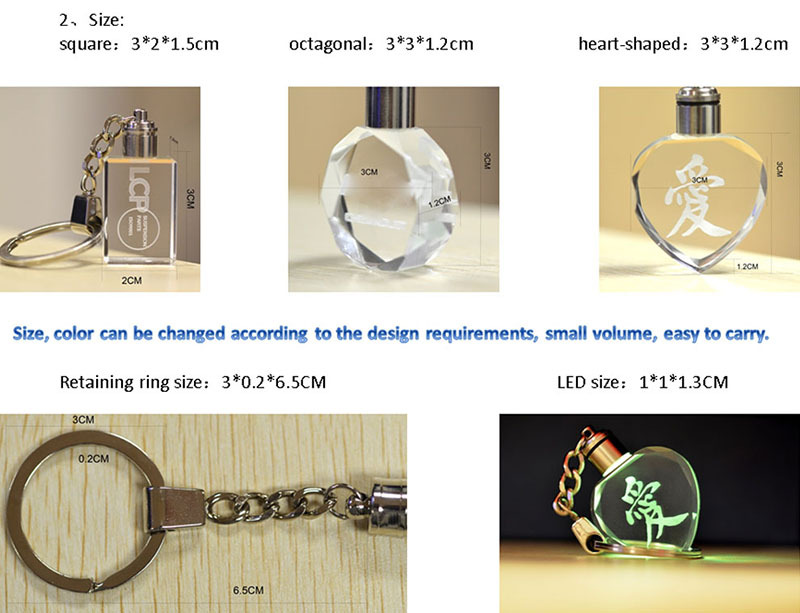 crystal led keychain manufacturer