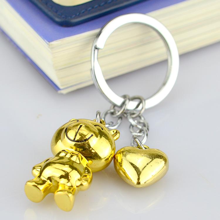 Custom Made 3D Engraved Metal Keyrings No Minimum Order Metal Keychain