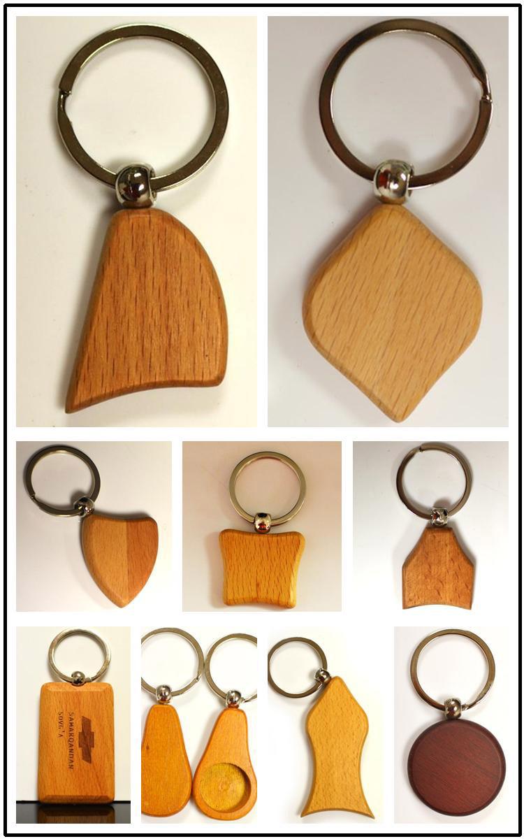 wood keychain with name