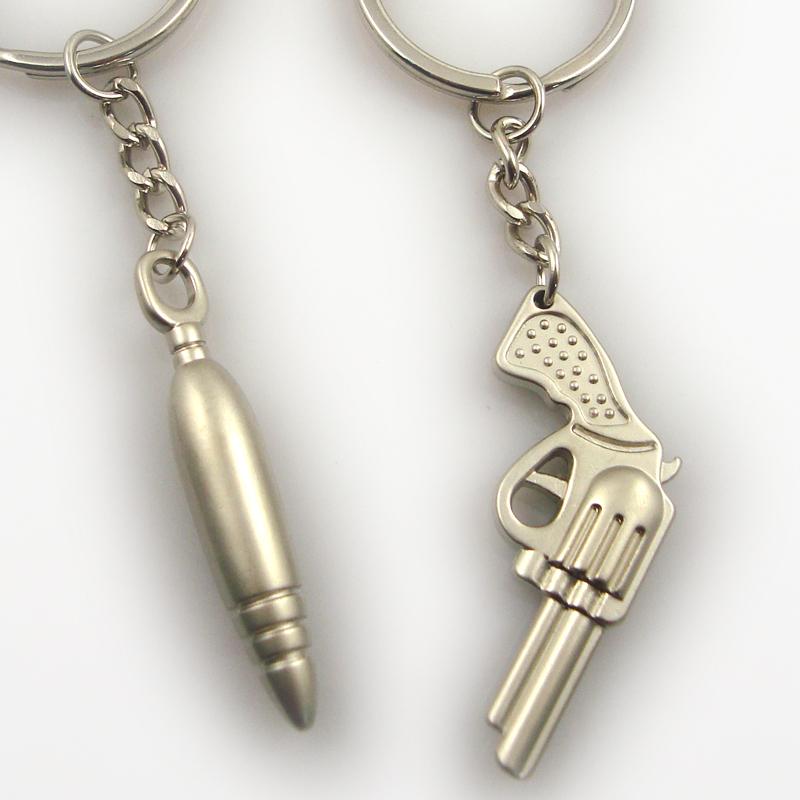 3D Personalised Metal Bullet Keychain