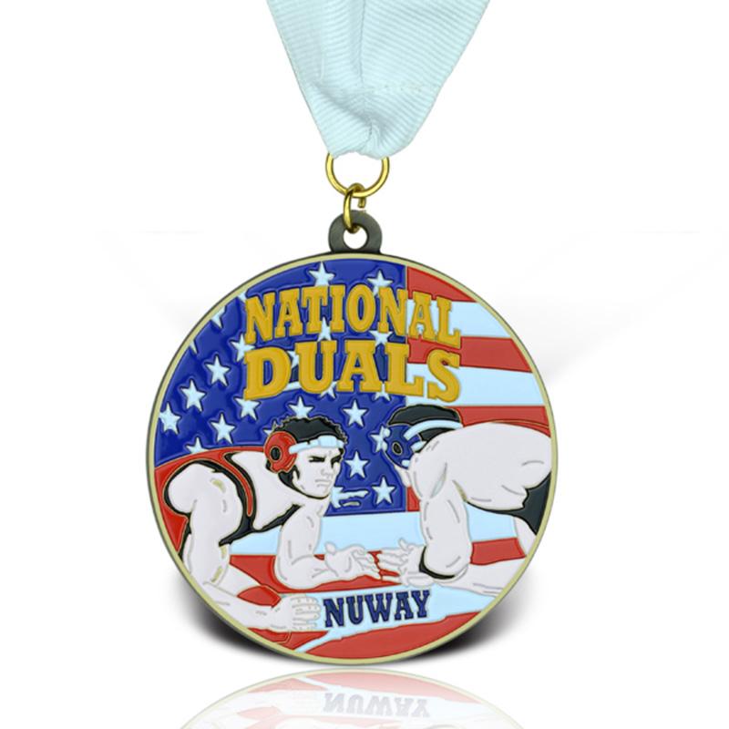 Wholesale Custom Cheap Bulk Religious Medal With Ribbon Medals