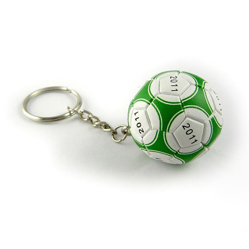 Keyring Factory Wholesale Custom 3D Pvc Rubber Football Keychain PVC