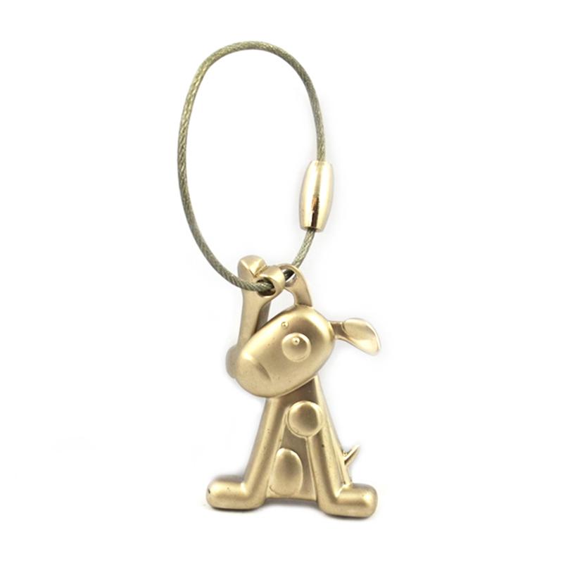 Artigifts Keyring Maker Wholesale Custom 3D Dog Shape Keychain Metal