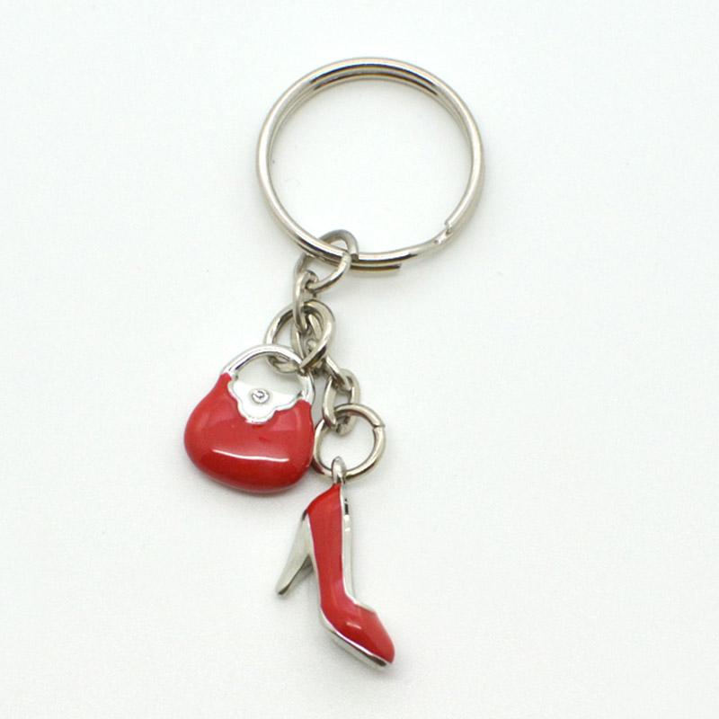 Wholesale Keychains Printed Custom Logo Metal Shoe Key Chain Metal