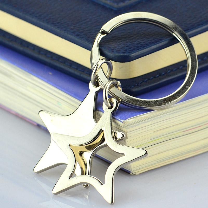 Free Sample Factory Wholesale Keychains Cusotm Steel Keyring Metal
