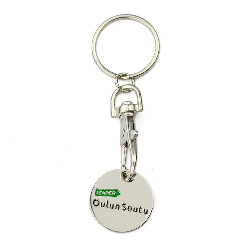 Coin Keychain Factory Custom Metal Promotional Key Ring