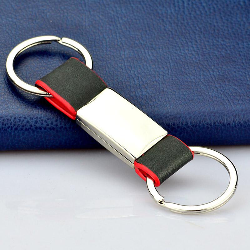 Key Chain Maker Custom Bulk Cheap Keychain Metal And Leather Leather Keychain