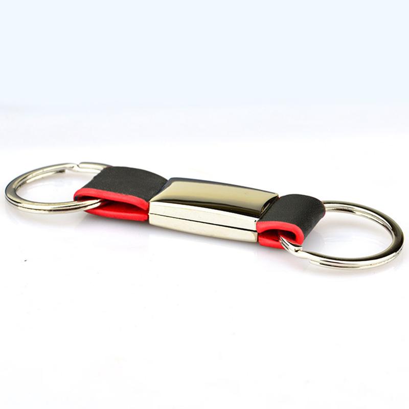 Key Chain Maker Custom Bulk Cheap Keychain Metal And Leather Leather Keychain