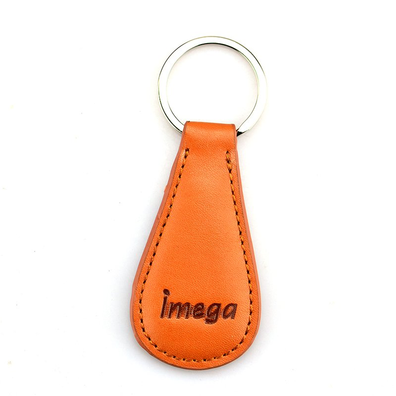 Printed Leather Keyrings Custom Bulk Cheap Pu Keychain Leather Keychain