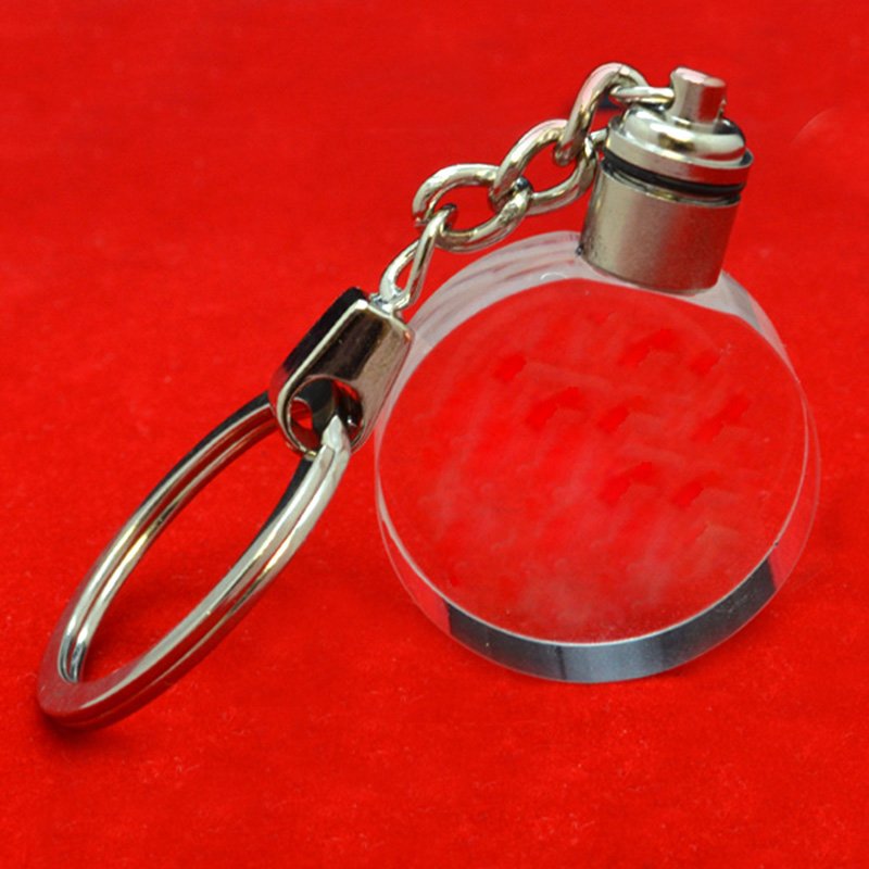 Crystal Key Holder Custom Glass Keychain Photo Key Chains