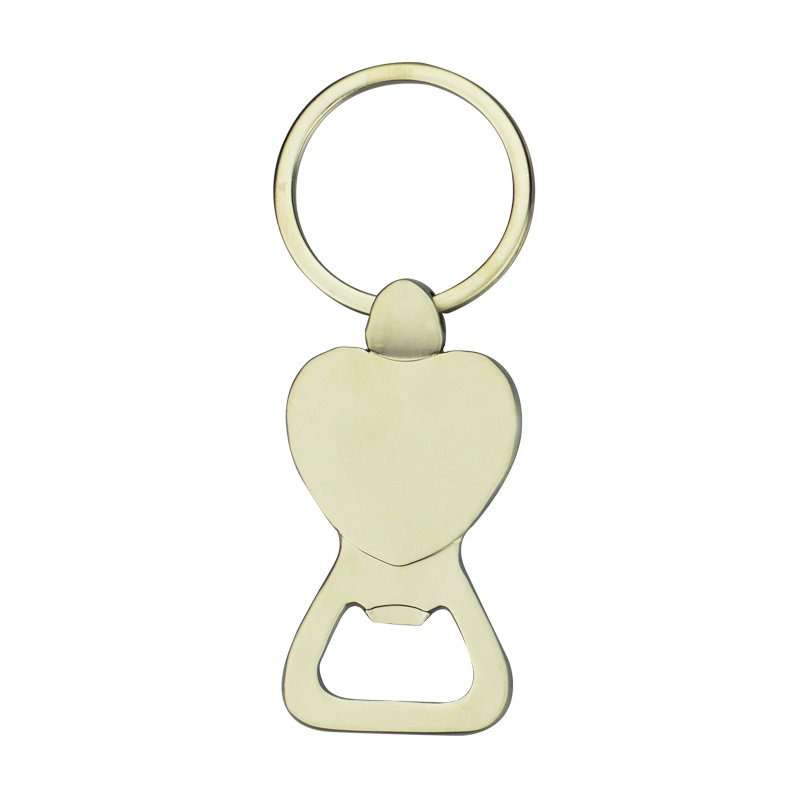 Custom Bottle Opener Keychain Metal Plated Silver Openers Metal Keychain